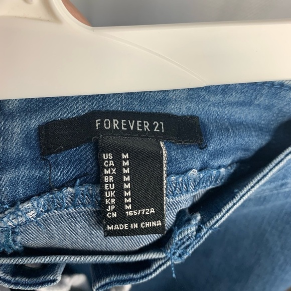 FOREVER 21 Lace up mini denim skirt - Picture 8 of 8